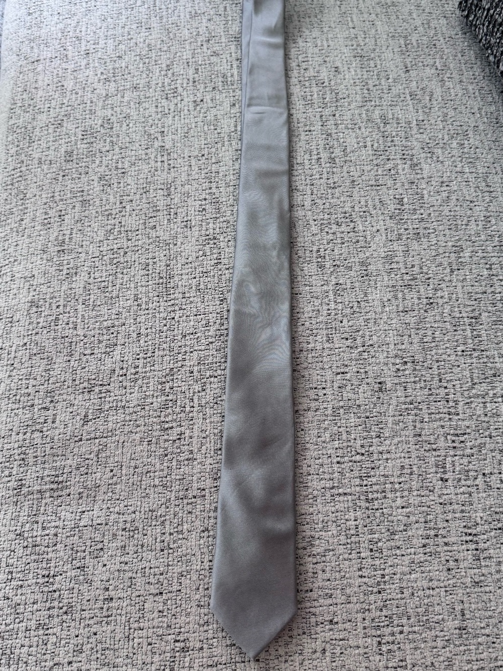 Calvin Klein Striped Light Gray Tie